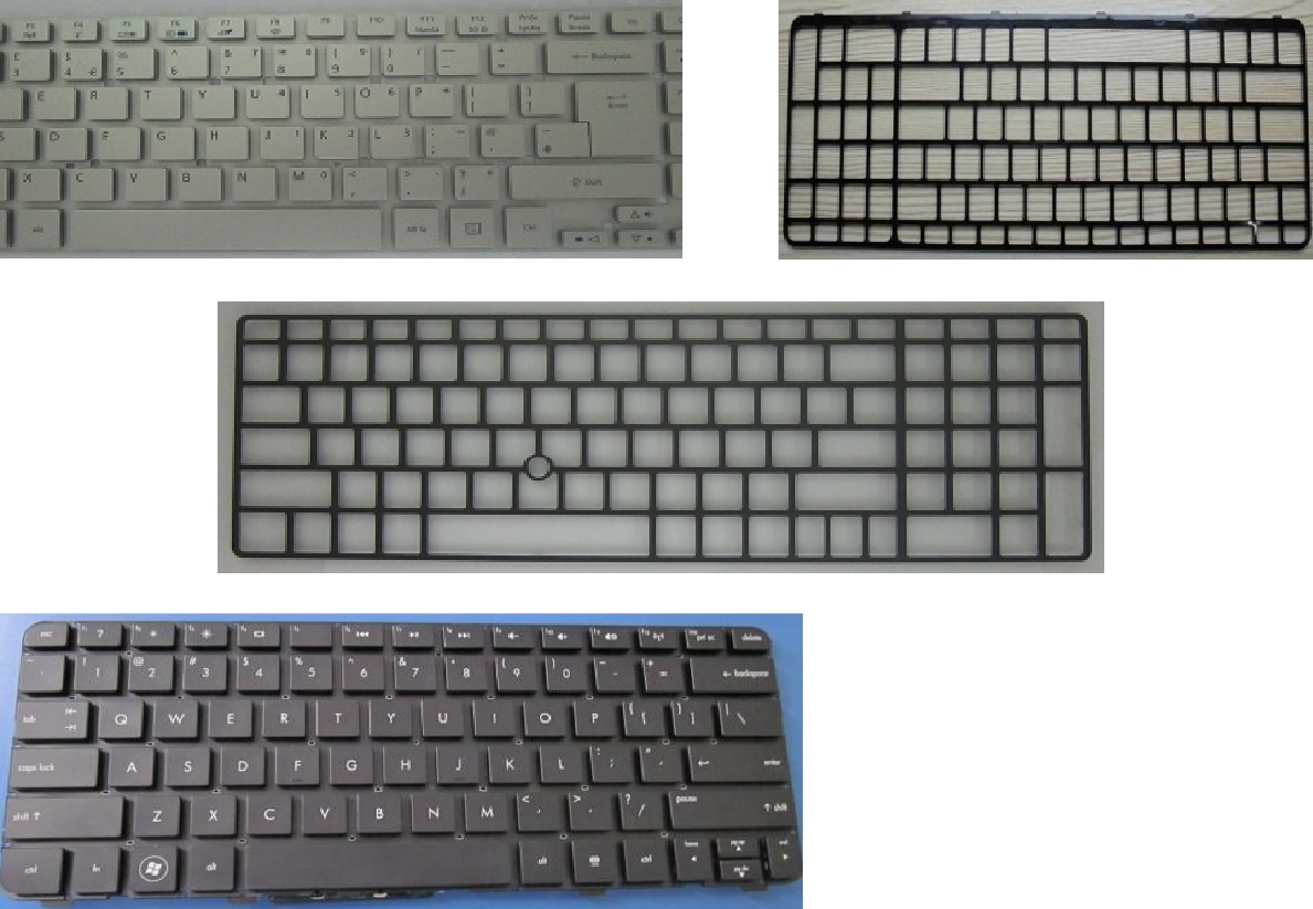 Forming and painting keyboard